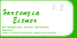 hortenzia eitner business card